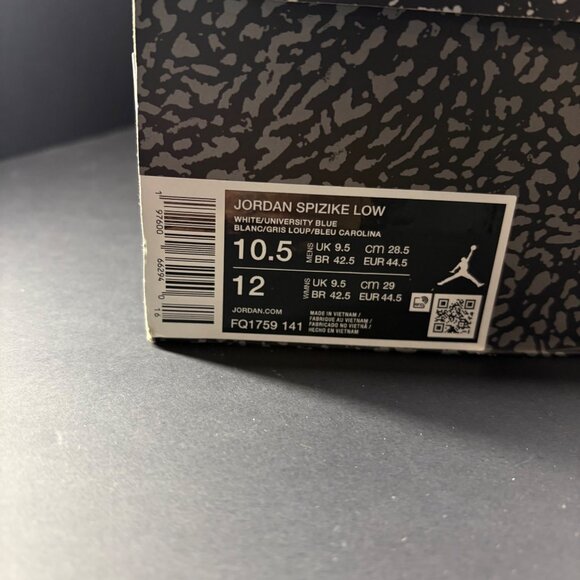 Air Jordan Spizike Low Sneaker Bundle White/University Blue & Grey/Yellow Size 1 - Picture 5 of 16